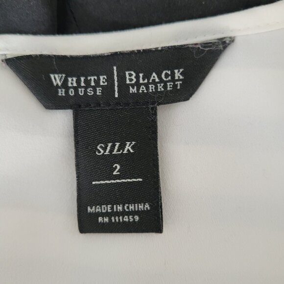 White House Black Market Silk Tank Size 2 - Picture 4 of 5